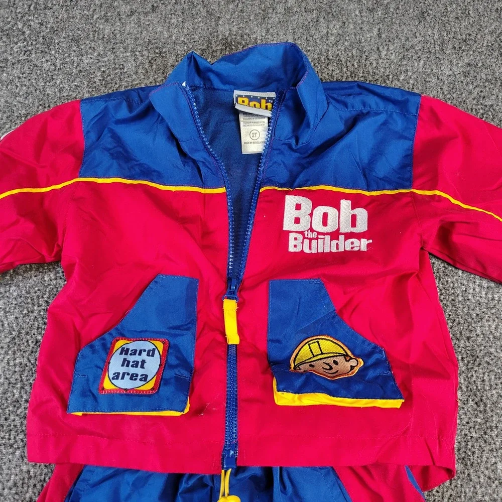 Y2K Bob the Builder Track Suit Set Rare 2T